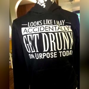 Womens get drunk hoodie
